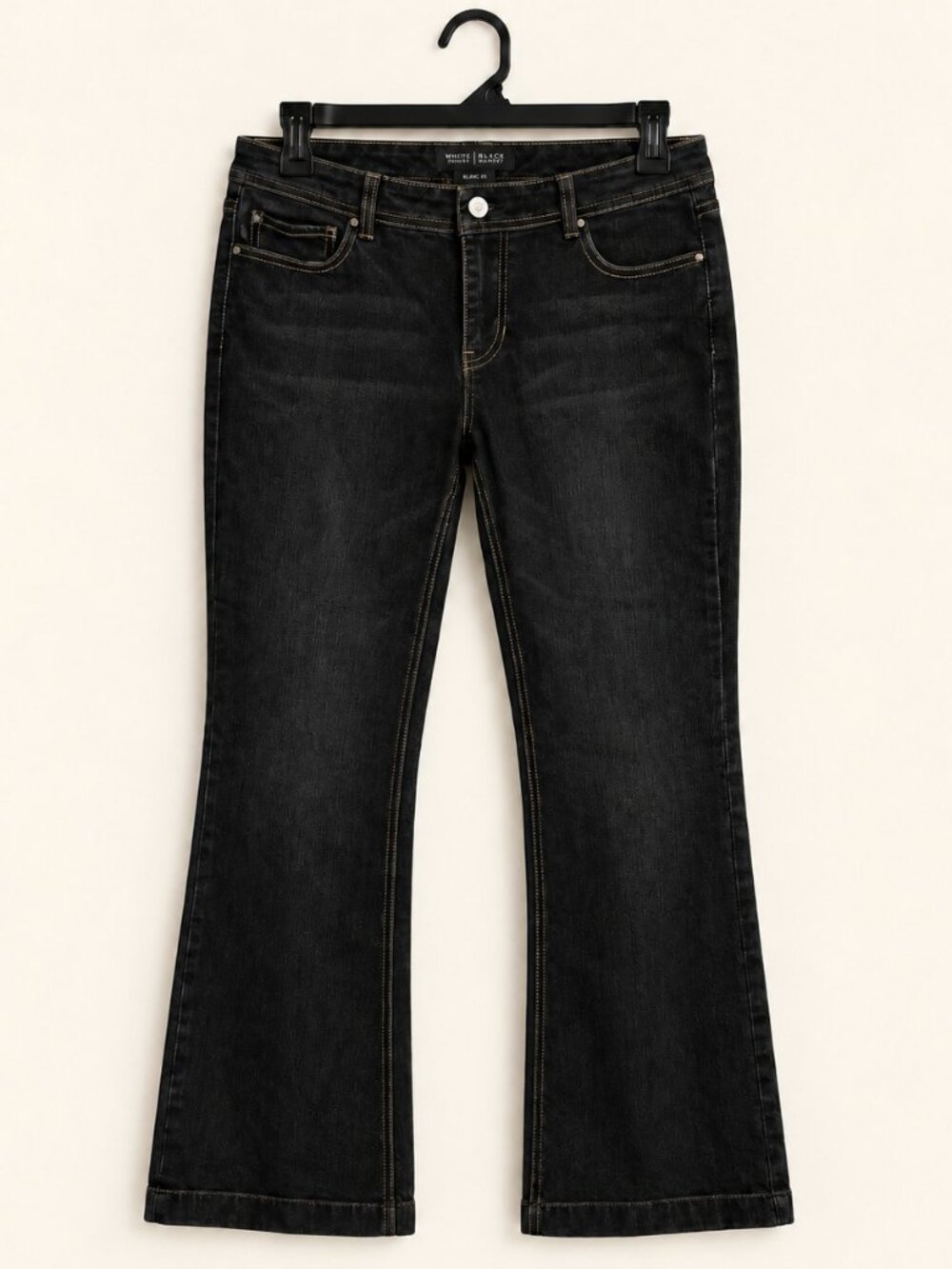 White House Black Market BLANC Black Bootcut Jeans 6 Short